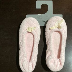 Charter Club Pink ladies slippers size Small US 5-6